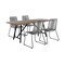 Armen Living Koala and Shasta 5 Piece Outdoor Patio Dining Set in Light Eucalyptus Wood and Gray Rope 840254336056 - alternate 1